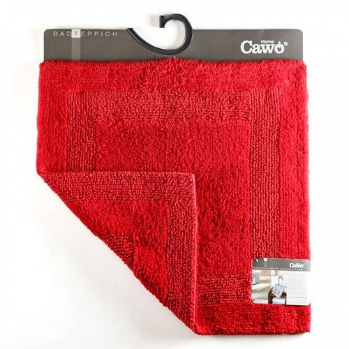 Коврик для ванной комнаты 60х60 см CAWO UNI 1000-280 вишневый