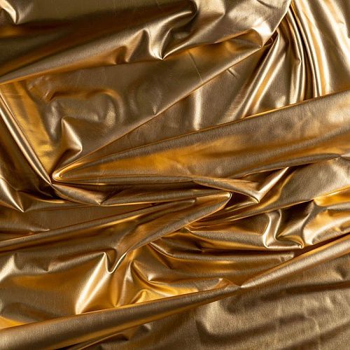 Трикотаж лазер К30-345 золотой однотонный