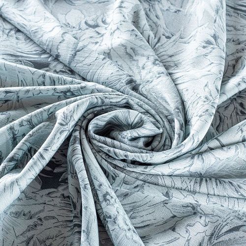 Вискоза 009-01483 серый принтованный