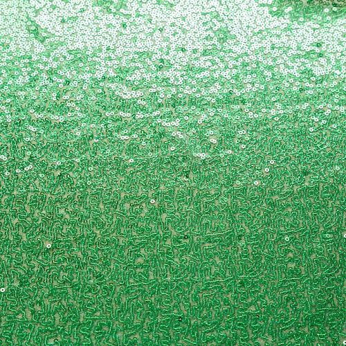 Пайетки на сетке 055-02822 зеленый однотонный