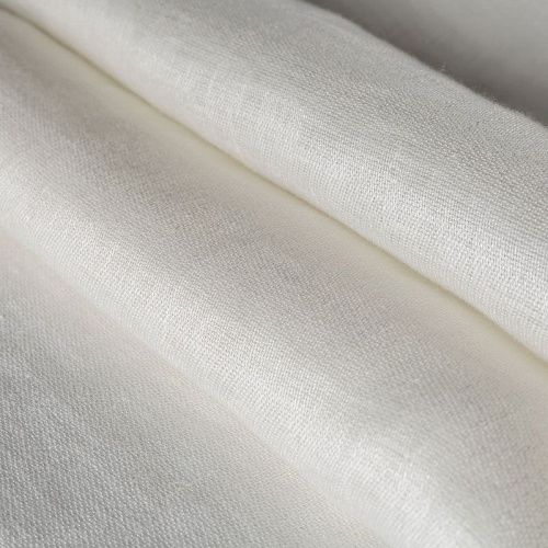 Тюль лен h-315 см Т391-01-120 молочный однотонный