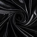 Бархат-лайкра К33-570 черный однотонный