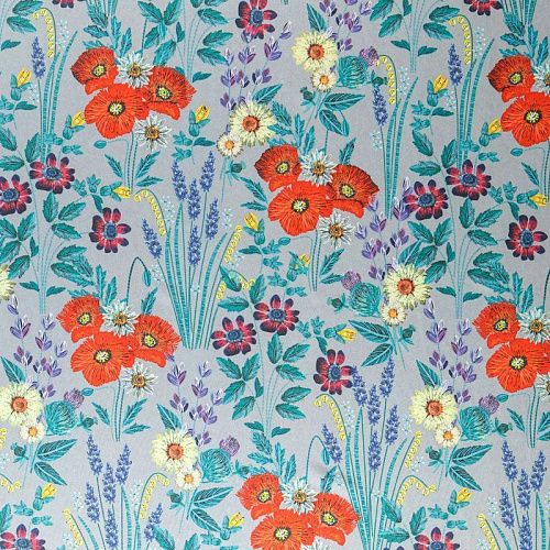 Вискоза "Лоренцо" 036-08330 светло-серый принтованный