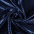Шелк натуральный К36-244 темно-синий принтованный