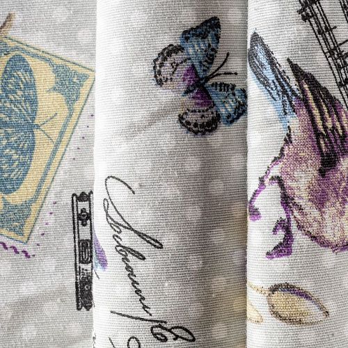 Ткань портьерная H-280 см Т433-02-25 светло-серый принтованный