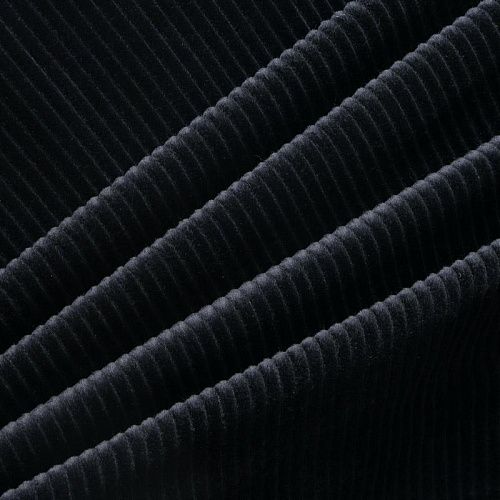 Вельвет 008-06314 черный однотонный