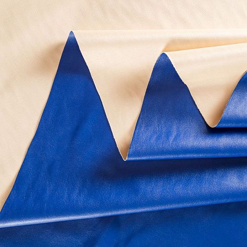 Экокожа К09-112 синий электрик однотонный