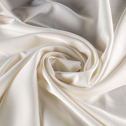Креп-сатин К33-576 белый однотонный