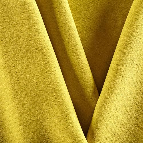 Креп 026-04425 темный желтый однотонный