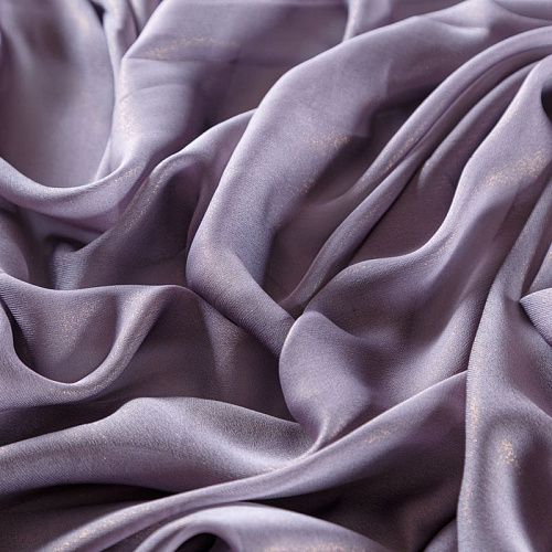 Шифон с напылением 068-09623 пыльно-лавандовый однотонный