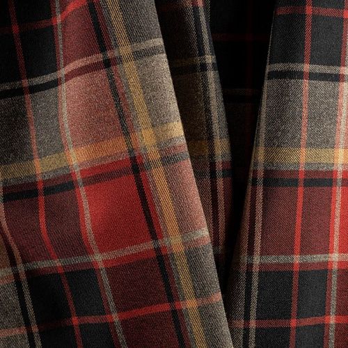 Ткань костюмная К30-213 терракотово-красный принтованный