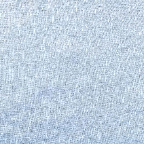 Лен натуральный 035-01391 голубой однотонный