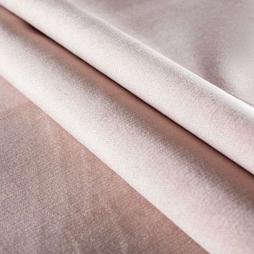 Ткань мебельная бархат 22-02-00789 пудровый однотонный