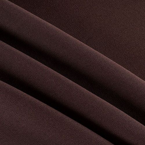 Креп-шифон натуральный К36-147 молочный шоколад однотонный