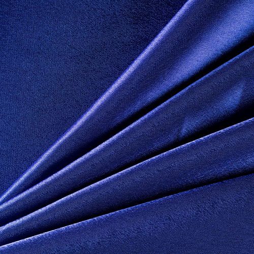 Креп-сатин К28-647 васильковый однотонный