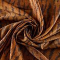 Вискоза с люрексом 009-08620 горчично-коричневый принтованный