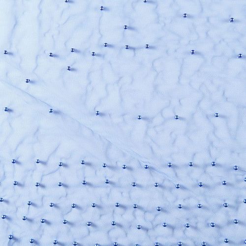 Фатин с бусинами 058-08194 фиолетовый однотонный