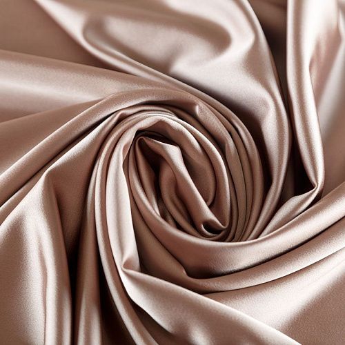 Сатин стрейч 001-07806 пудровый однотонный