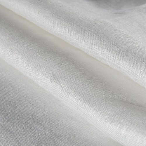 Тюль лен h-315 см Т391-01-121 белый однотонный