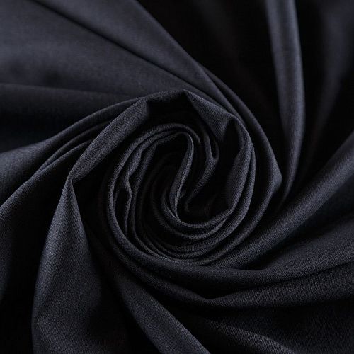 Джерси 014-09681 черный однотонный