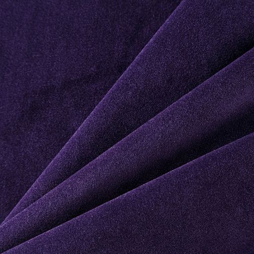 Ткань портьерная бархат h-310 см 09-02-04524 королевский пурпурный однотонный