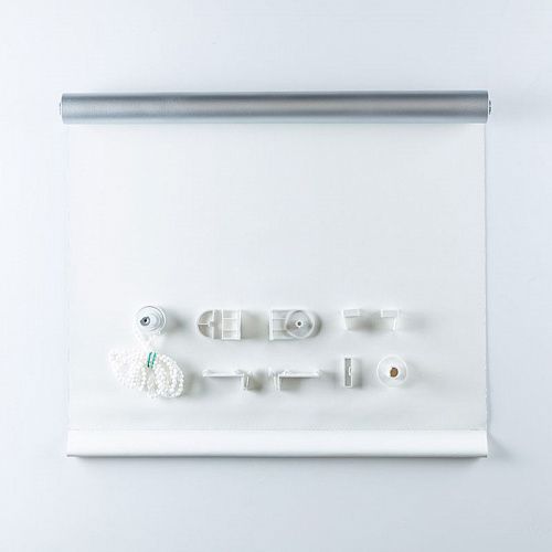 Штора рулонная Blackout Silver 70х160 см 7794434 белый