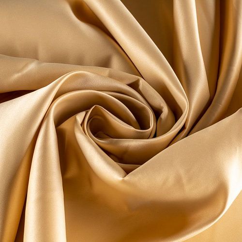 Сатин-тафта К33-745 золотистый однотонный