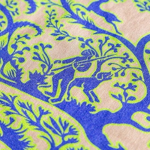 Шерсть плательная 066-02265 песочный принтованный