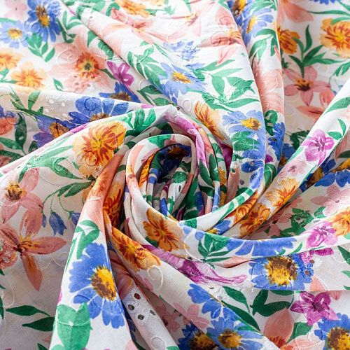 Шитье 067-02345 молочный принтованный