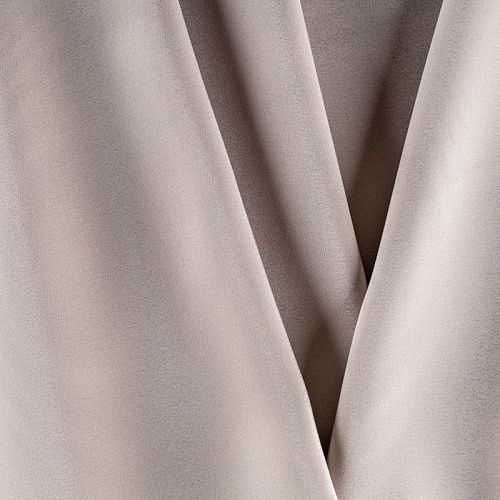 Крепдешин натуральный К36-261 серый однотонный