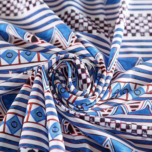 Лайкра 005-06294 белый принтованный