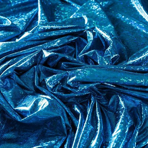 Трикотаж лазер 034-09235 сине-голубой