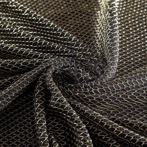 Трикотаж с люрексом 056-03603 черный