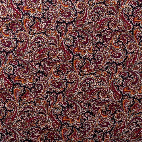 Штапель 069-01093 черный принтованный