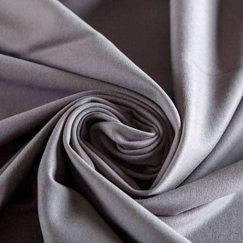 Джерси 014-06949 теплый серый однотонный