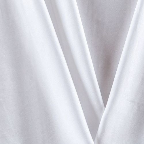Шелк синтетический 065-08989 белый однотонный