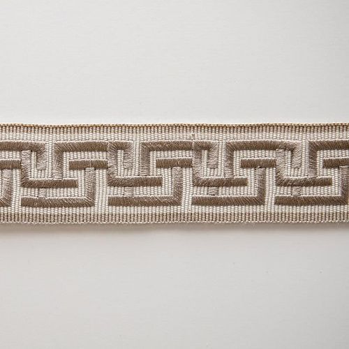 Бордюр жаккардовый 3,5 см 0000-357-104-008 светло-серый