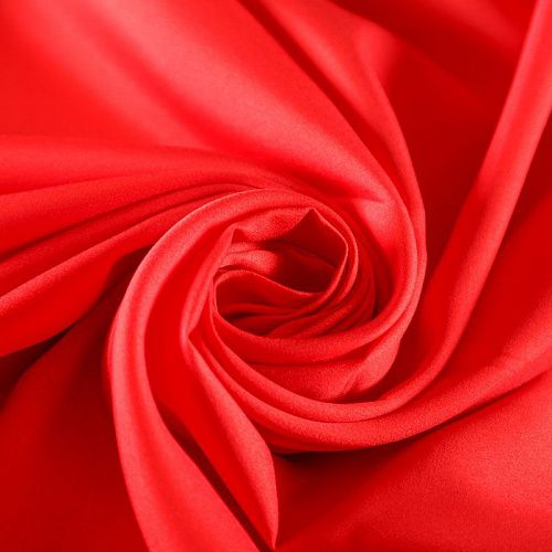 Креп-органза 026-08037 алый однотонный