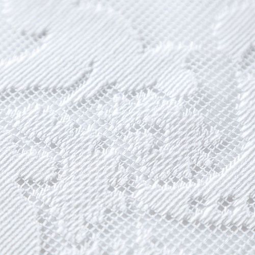 Тюль жаккардовый h-280 см Т272-01-31 белый однотонный