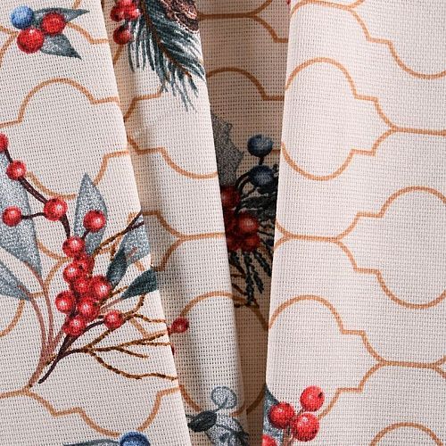 Рогожка 048-11024 бежевый принтованный