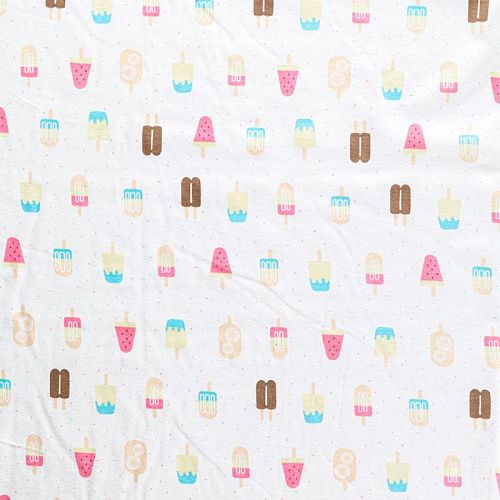 Трикотаж 056-09787 кремовый принтованный