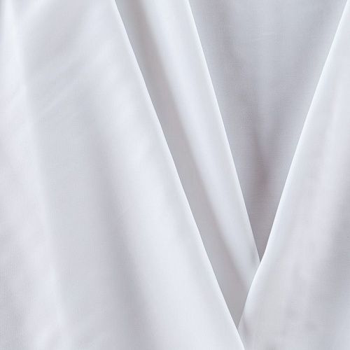Креп стрейч 026-09718 белый однотонный