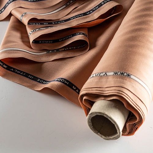 Ткань костюмная К36-172 медный однотонный